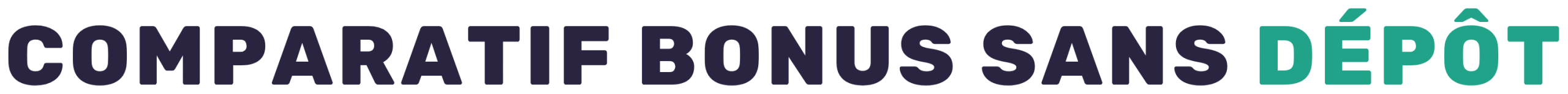 Comparatif bonus sans depot logo